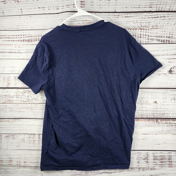 Polo Ralph Lauren Classic Fit T-Shirt Medium Blue Triple Polo Player Tee - Picture 2 of 9